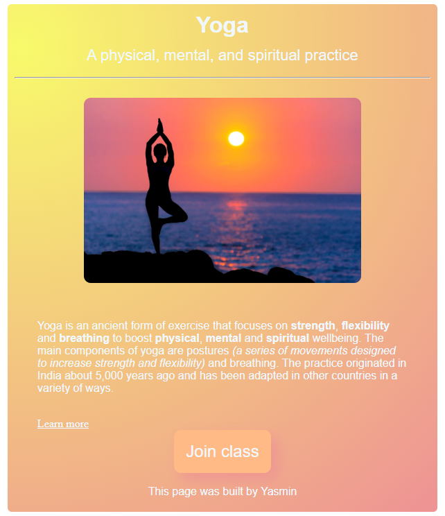 yoga app project